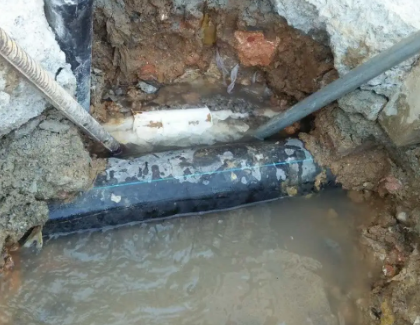 江津测漏水之水管漏水